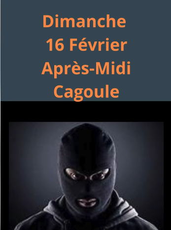 Agenda Après-midi cagoule