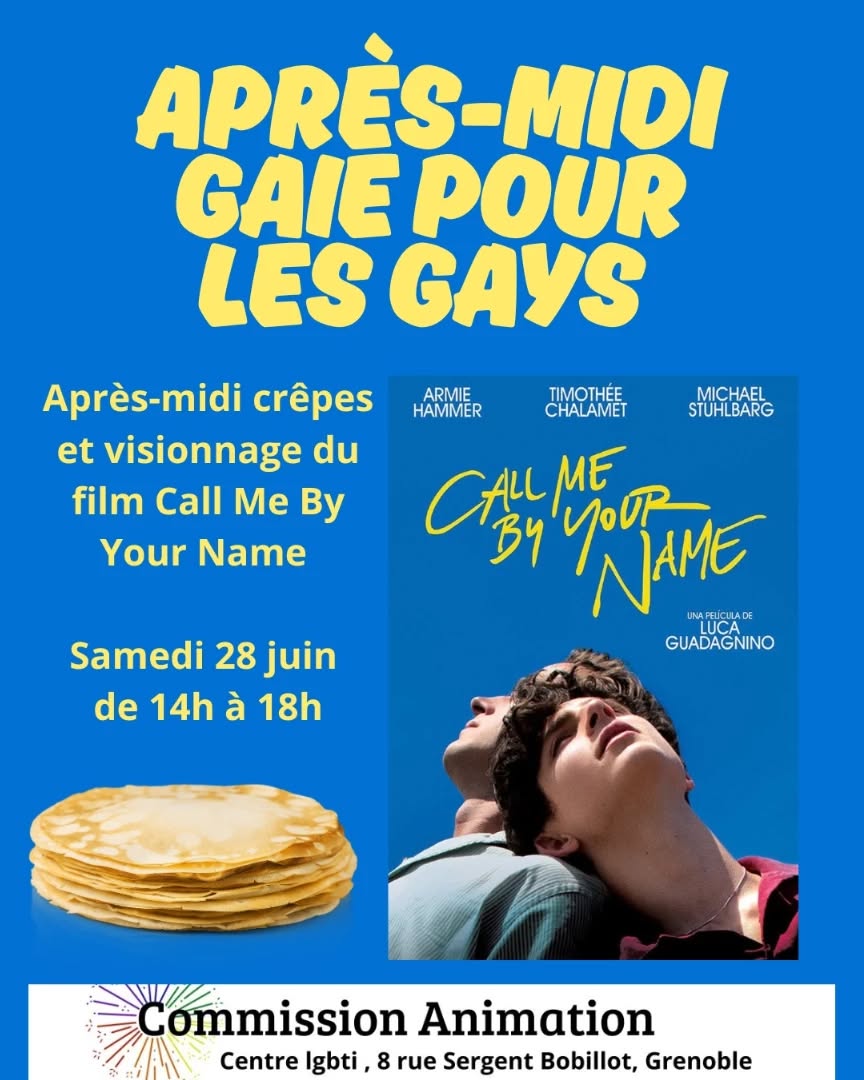 Après-midi gaie pour les gays • Agenda