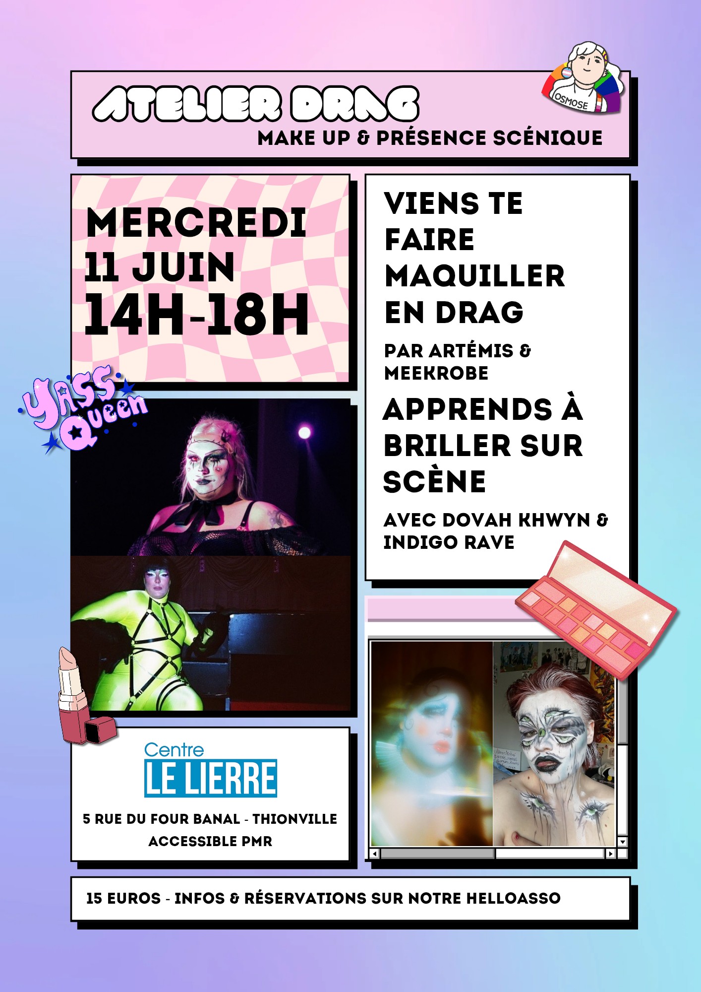 Atelier drag • Agenda