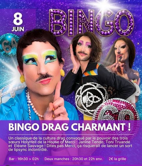 Bingo drag • Agenda