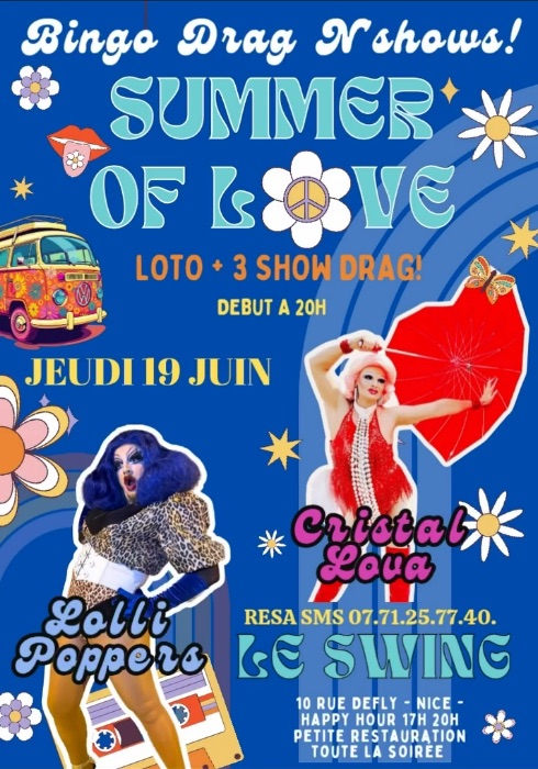 Bingo drag n'shows • Agenda