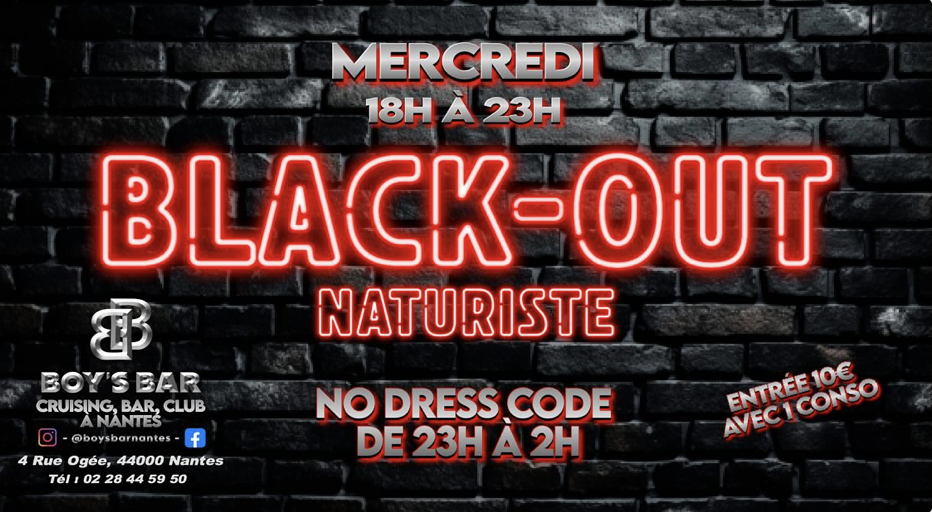 Black out naturiste • Agenda