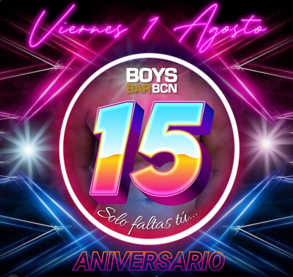 Boys bar 15th anniversary • Agenda