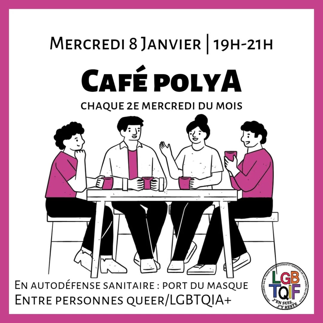 Agenda Café poly, aromantique, asexuel et en questionnement