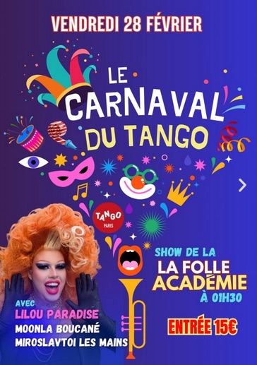 Agenda Carnaval du Tango