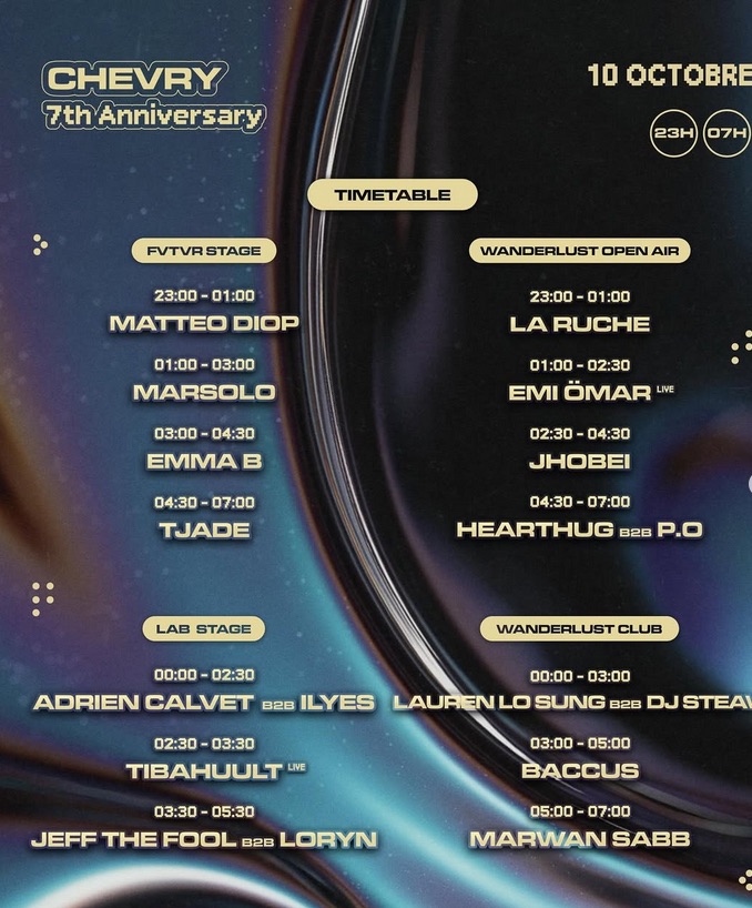 Chevry 7th anniversary