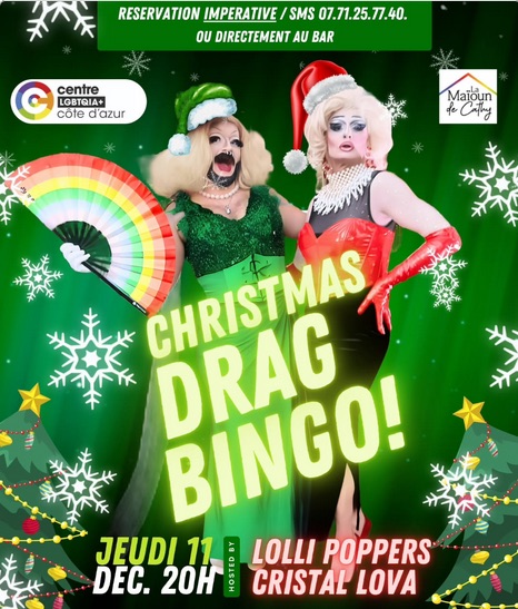 Christmas drag bingo