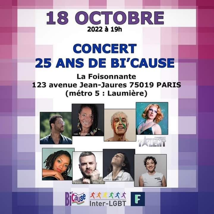 Concert 25 ans de Bi'cause