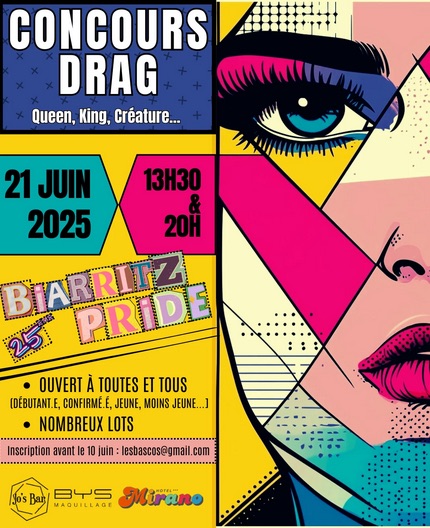 Concours drag • Agenda