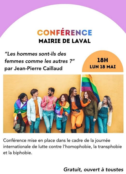 Conférence “les hommes sont-ils des femmes comme les autres ?”