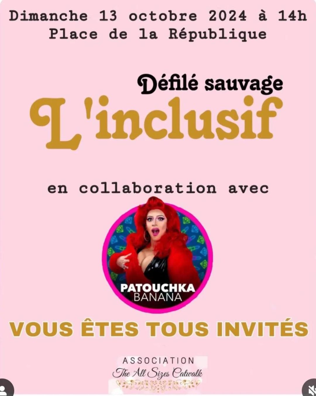 Défilé sauvage l'Inclusif