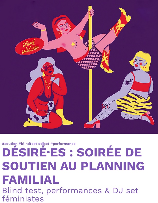 Désiré.es - soirée de soutien au Planning Familial