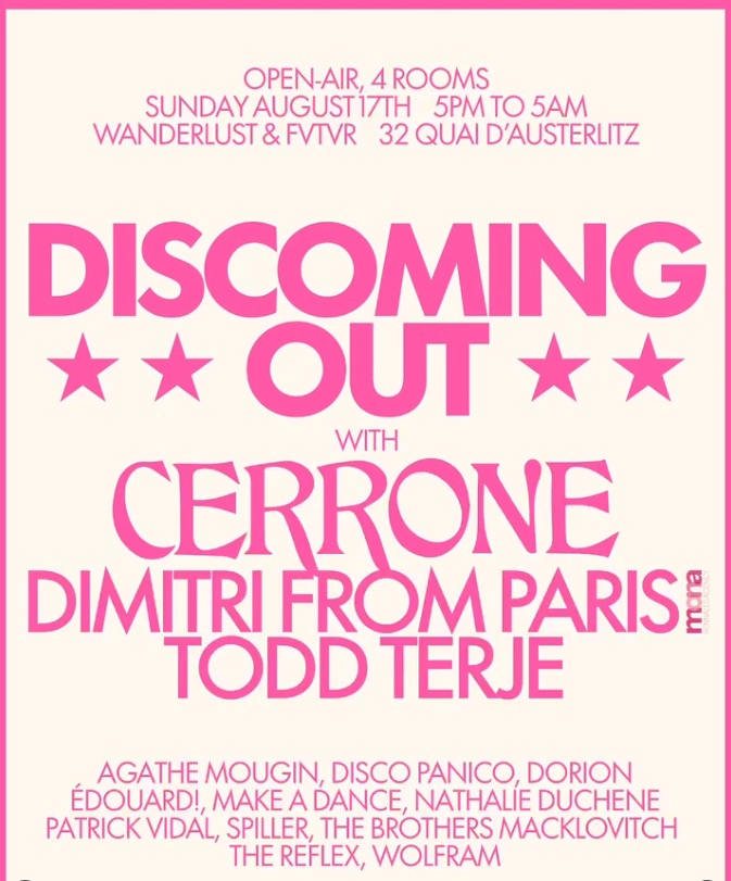 Discoming out • Agenda