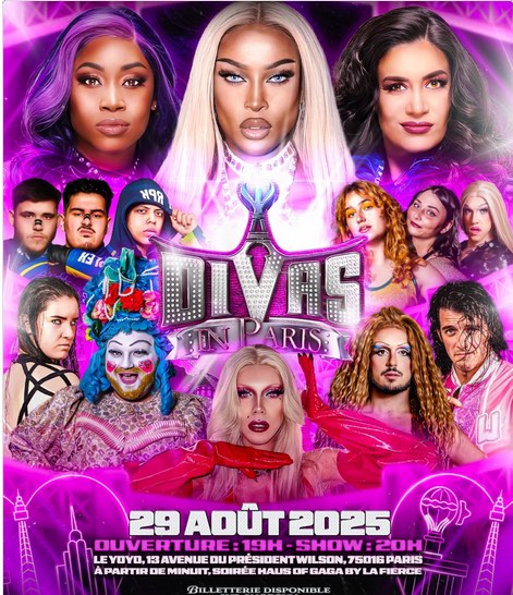 Divas in Paris • Agenda