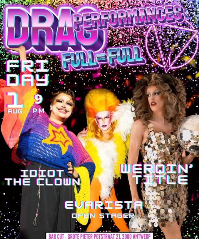 Drag queen performances • Agenda