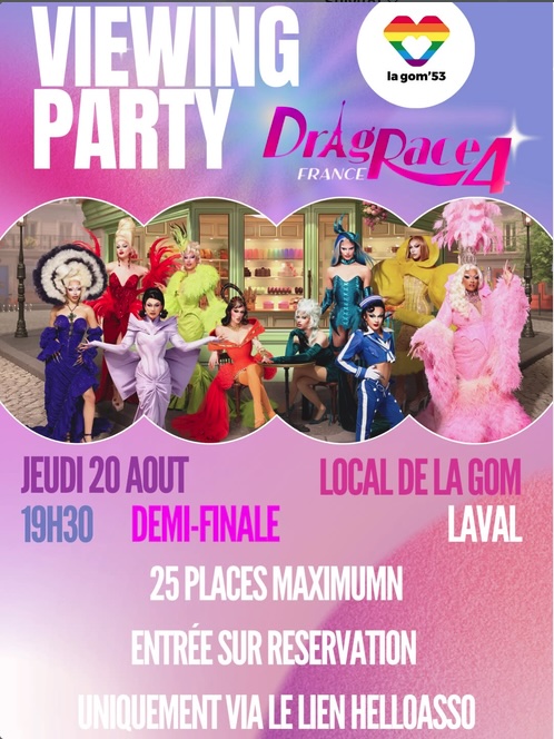 Drag Race France 4 viewing party