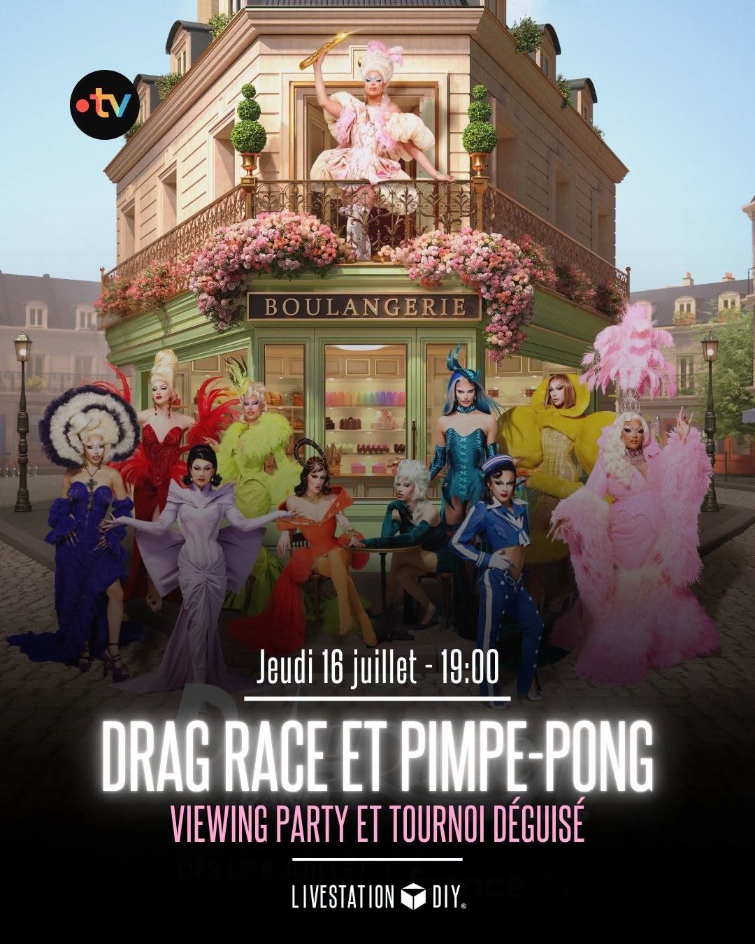 Drag Race France 4 viewing party