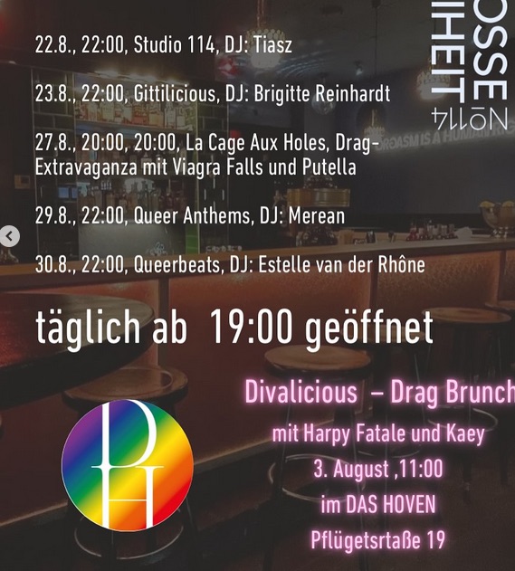 Drag show • Agenda