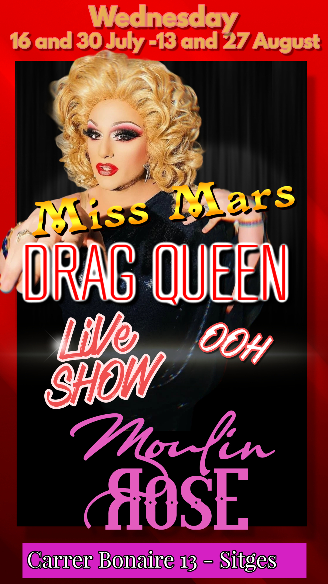 Drag show • Agenda