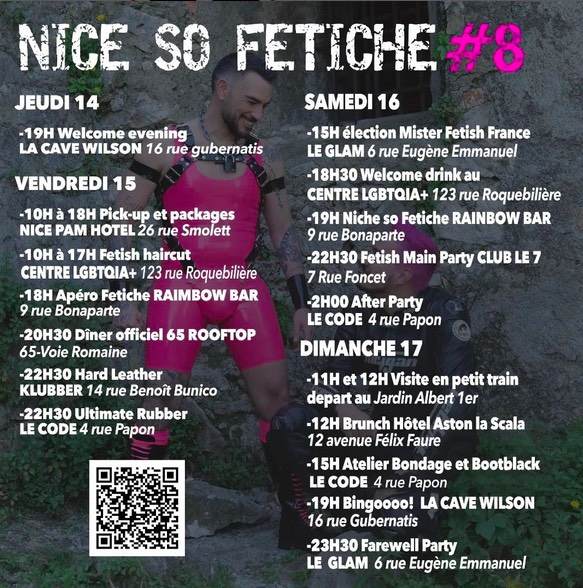 Fetish main party Nice so fétiche #8 • Agenda