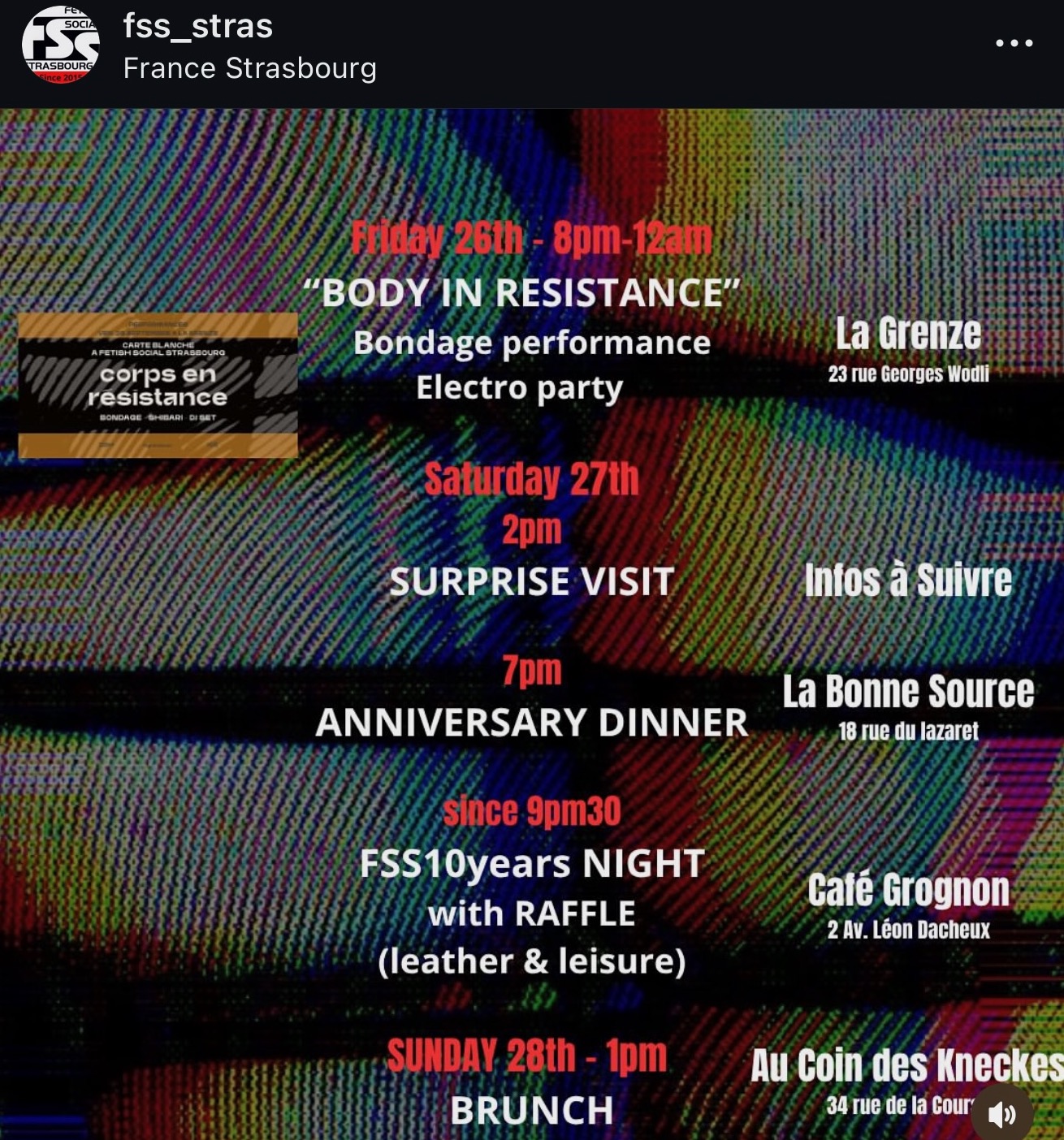 Fetish Social Strasbourg 10 years Night • Agenda