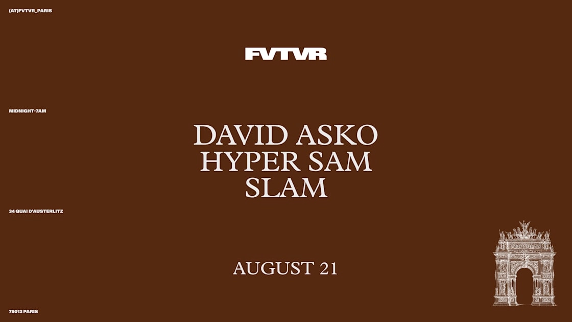 Fvtvr Invites: Slam, David Asko, Hyper Sam