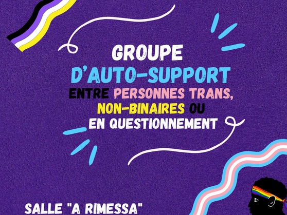Groupe d'auto-support entre personnes trans, non-binaires ou en questionnement • Agenda