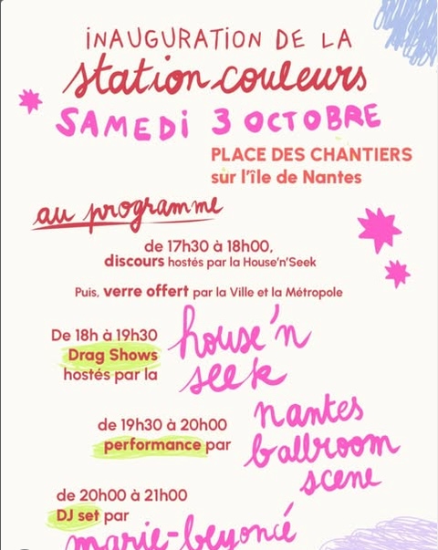 Inauguration de la Station Couleurs
