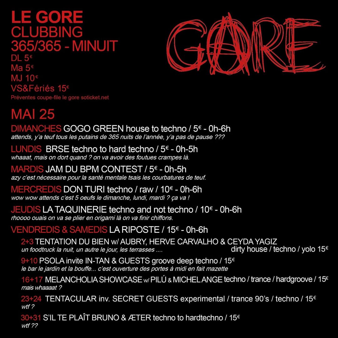 La Jam du BPM contest • Agenda