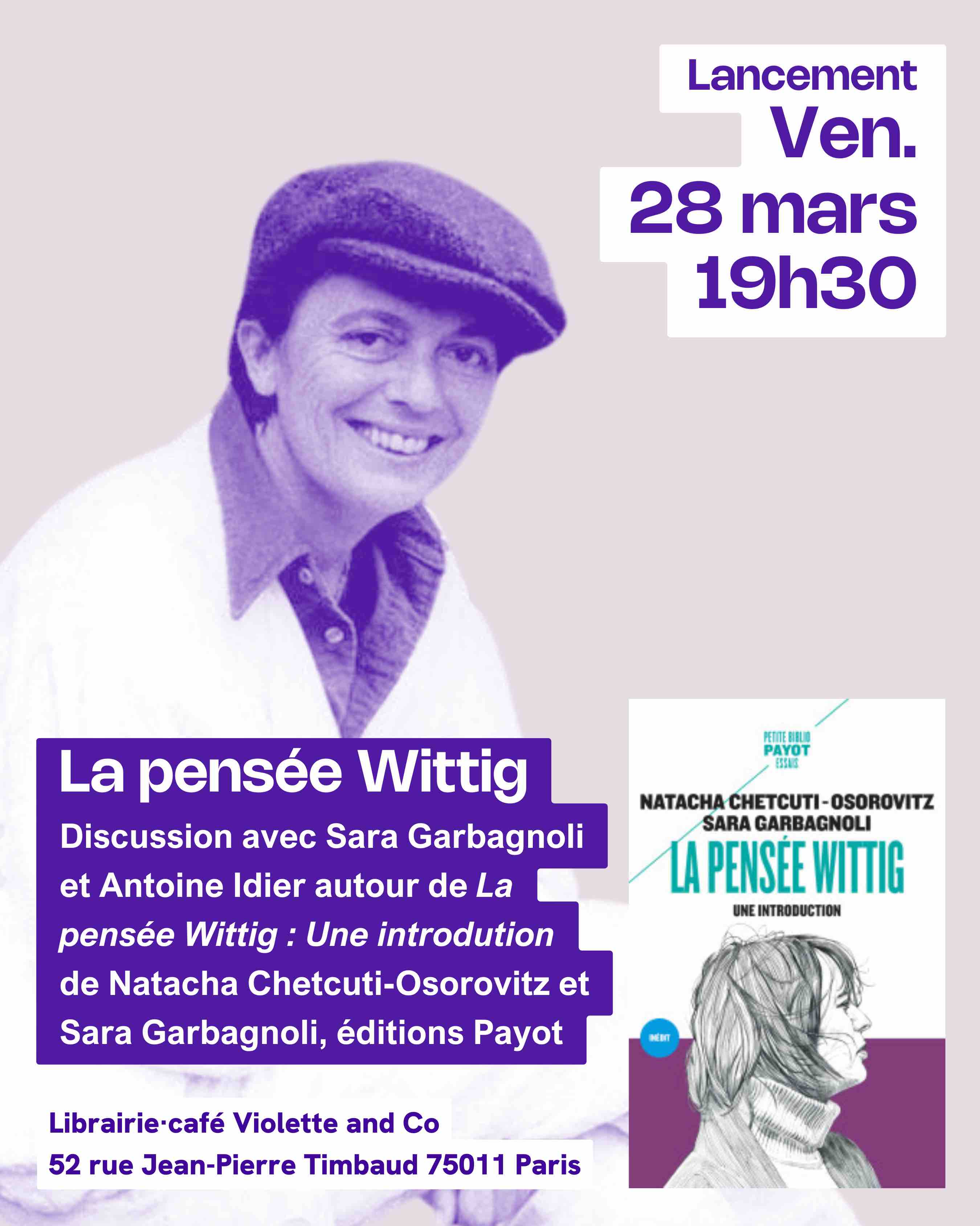 Agenda Lancement La pensée Wittig