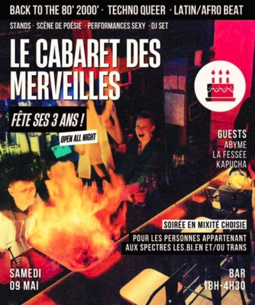 Le Cabaret des Merveille fête ses 3 ans