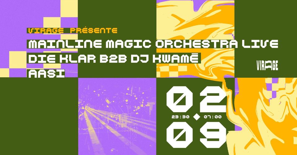 Mainline Magic Orchestra (live), Die Klar b2b DJ Kwamē, Aasi