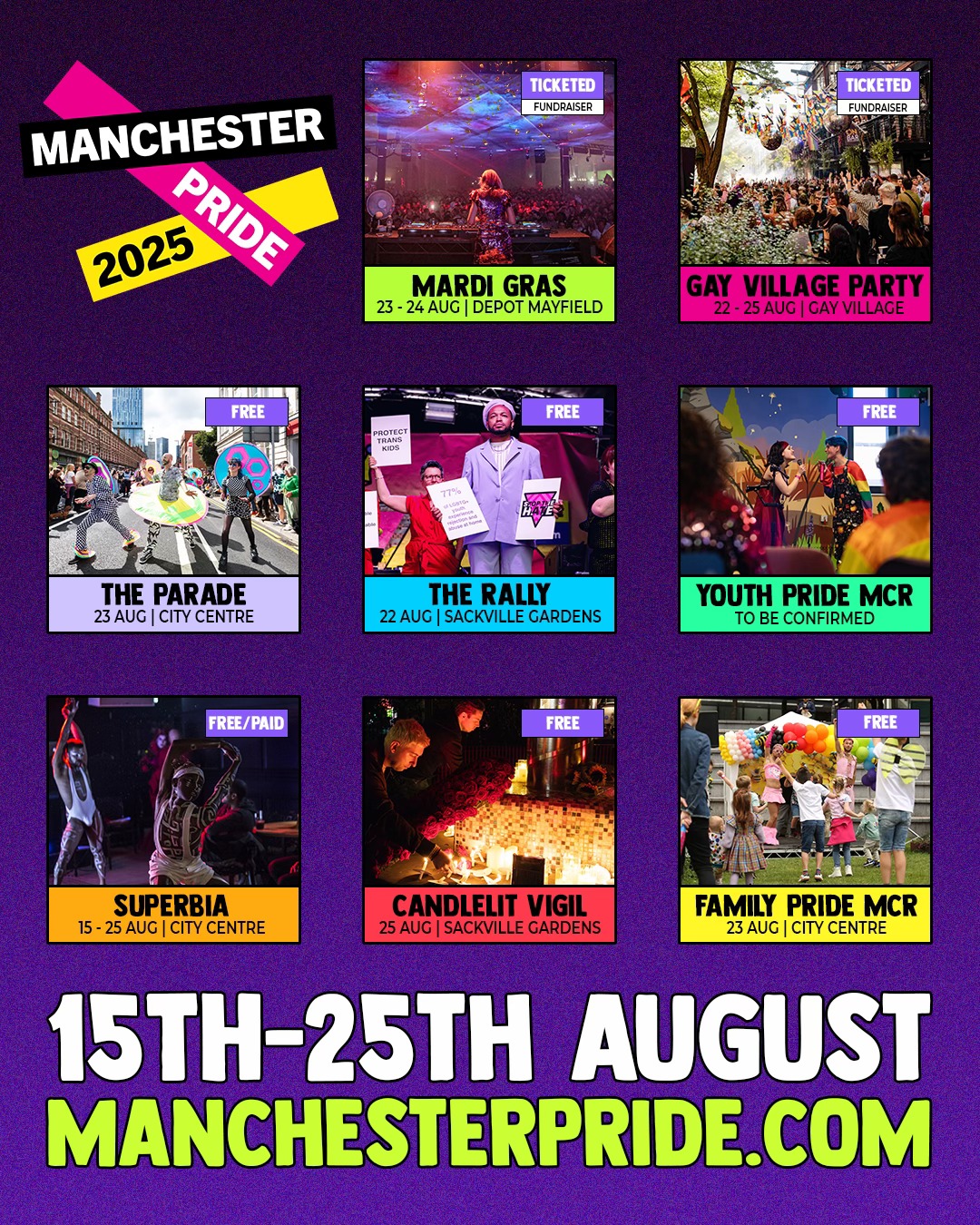 Agenda Manchester Pride