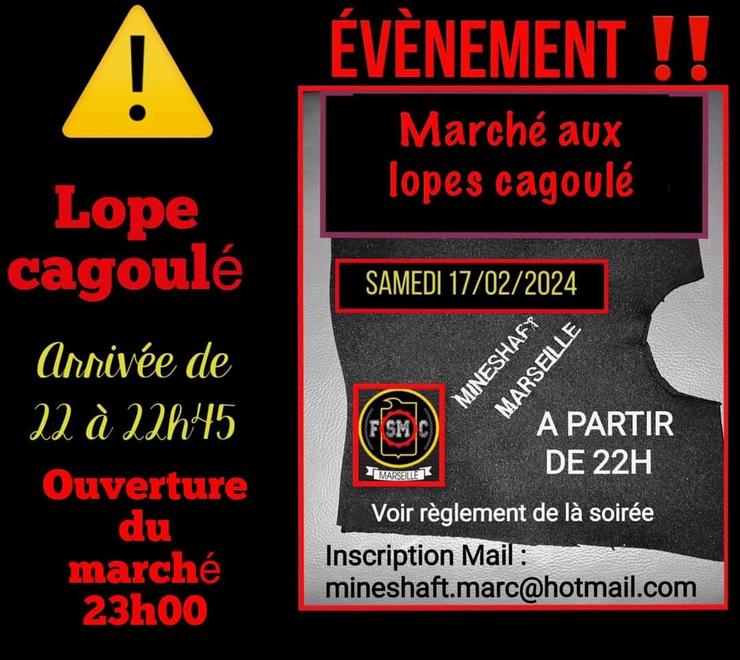 Marché aux lopes cagoulé • Agenda