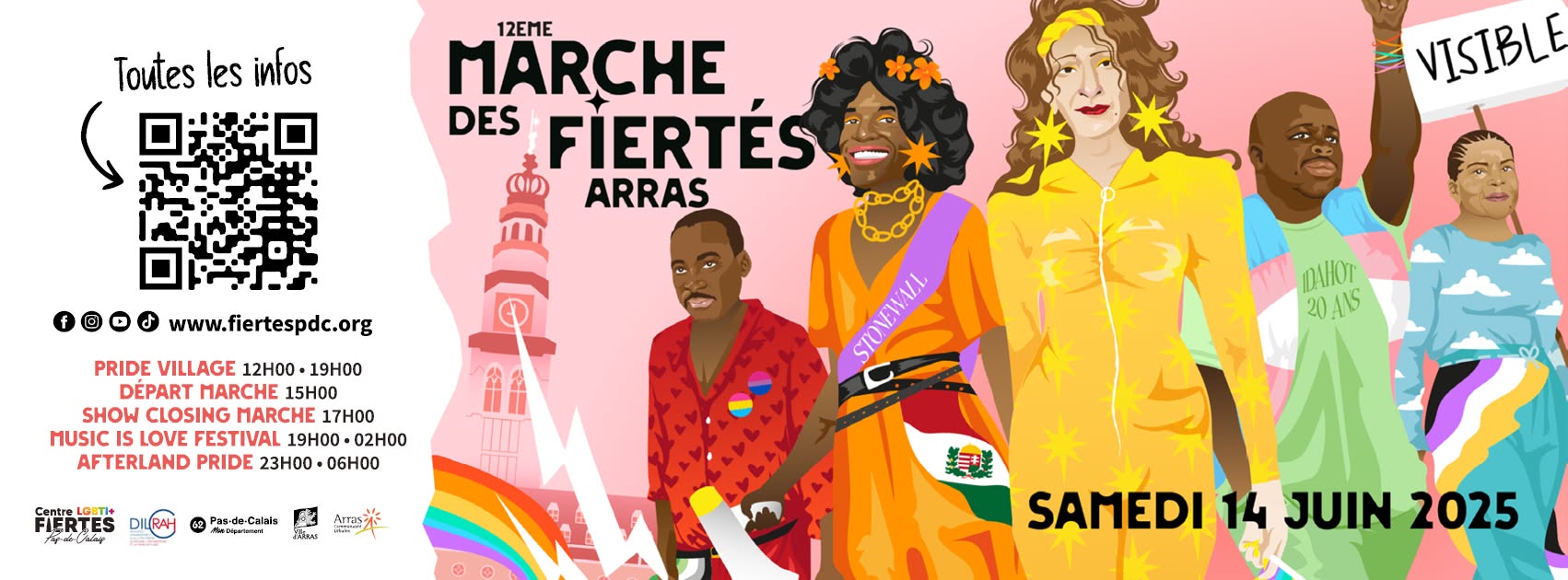 Marche des Fiertés Arras 2024 • Agenda