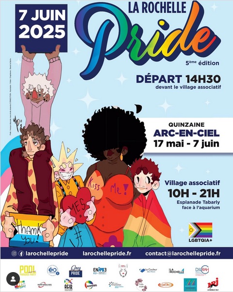 Marche des Fiertés La Rochelle 2025 • Agenda
