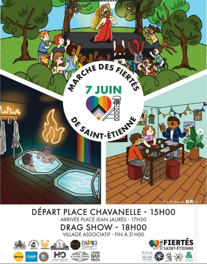 Marche des Fiertés Saint Etienne 2025 • Agenda