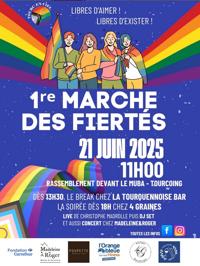 Marche des Fiertés Tourcoing 2025 • Agenda