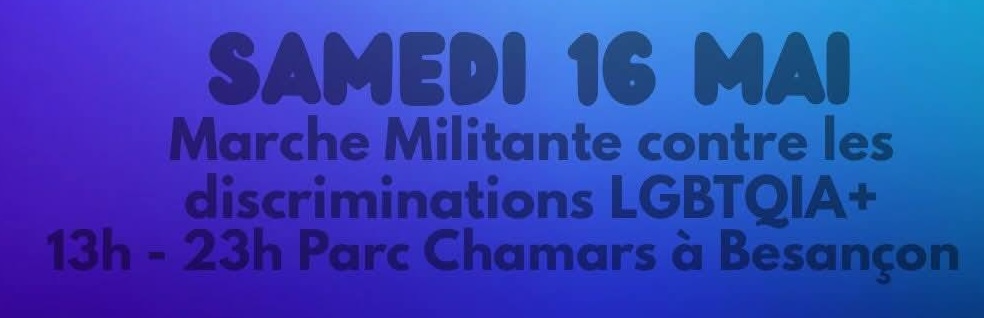 Marche militante contre les discriminations LGBTQIA+