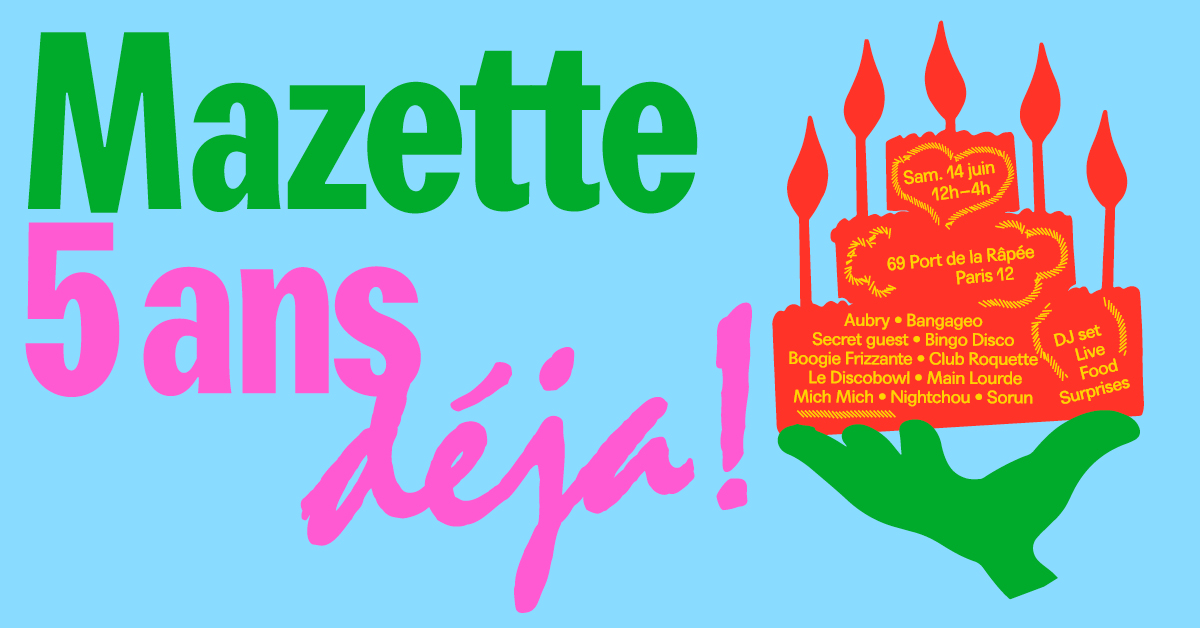 Mazette - 5 ans déjà • Agenda