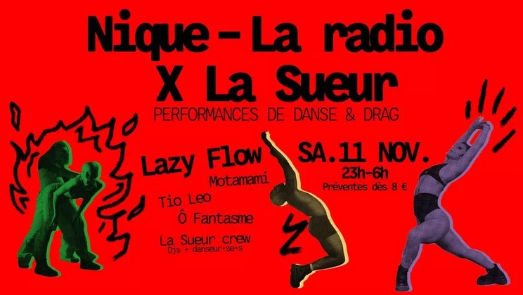 Nique la radio x la Sueur • Agenda