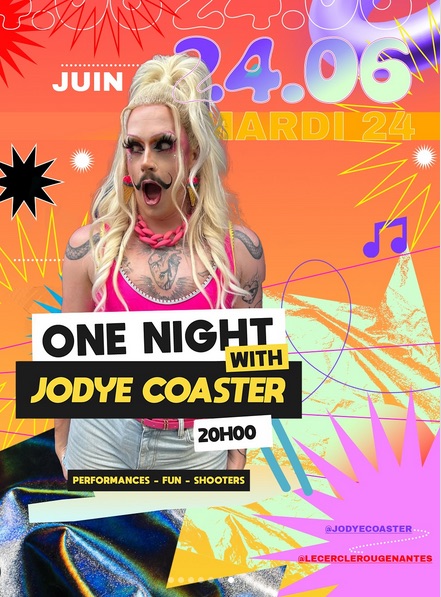 One Night with Jodye Coaster • Agenda
