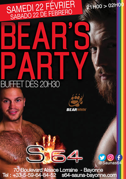 Agenda Ouvert 14h-2h - bear's party