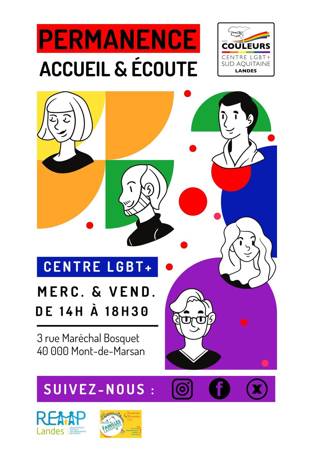 Permanence accueil & écoute • Agenda