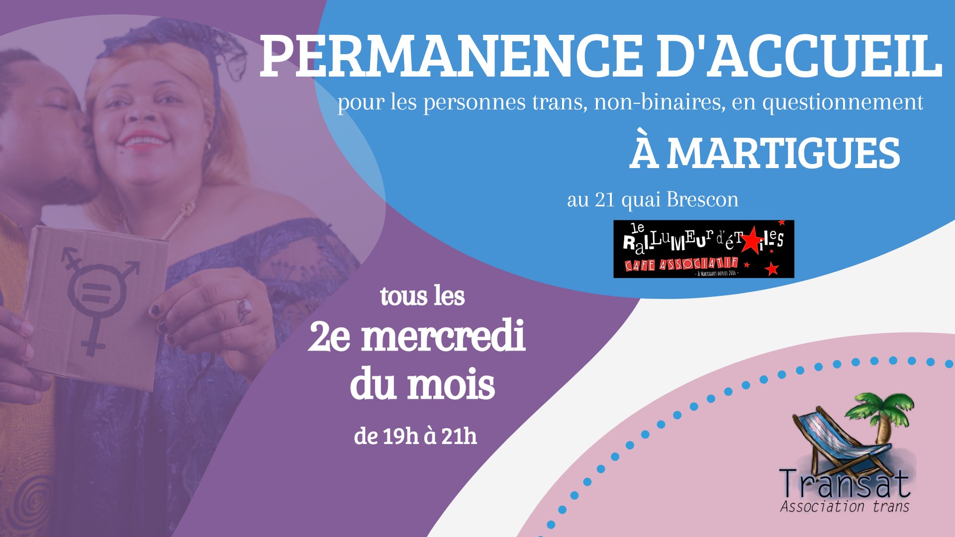 Permanence d'accueil en non mixité trans/non-binaire/en questionnement