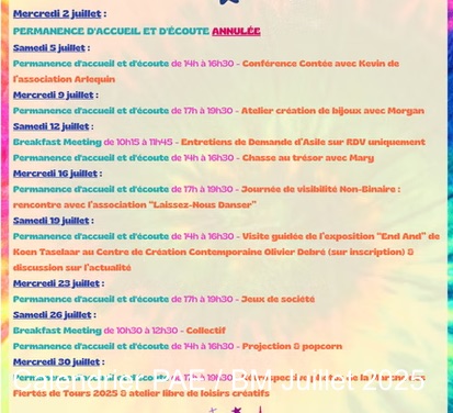 Permanence d'accueil et d'écoute • Agenda