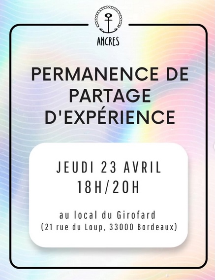 Permanence de partage d'expérience