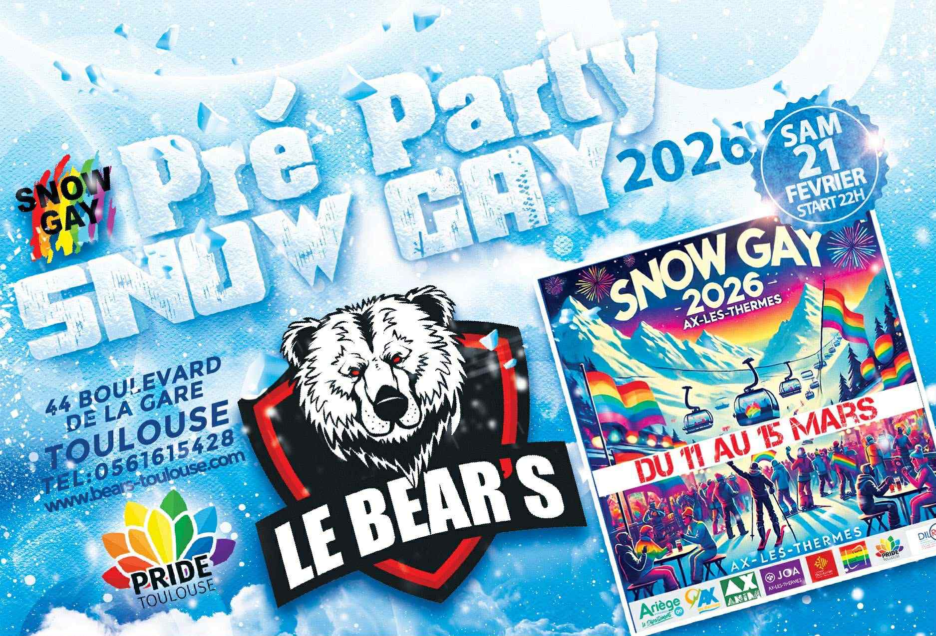 Pré-party snow gay 2026