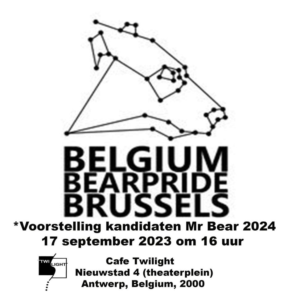 Présentation candidats Mister Bear Belgium 2024
