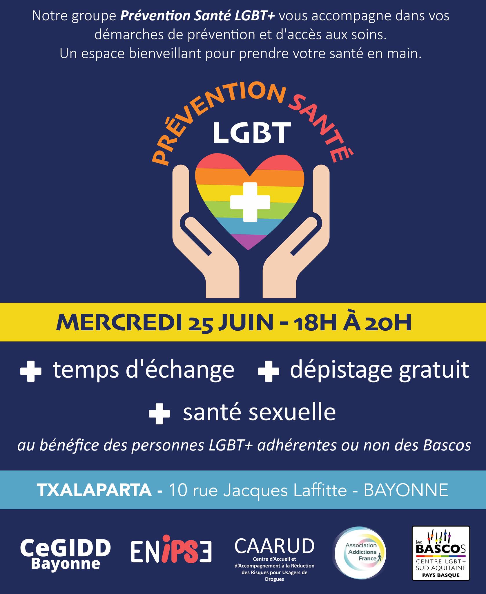 Prévention santé LGBT+ • Agenda